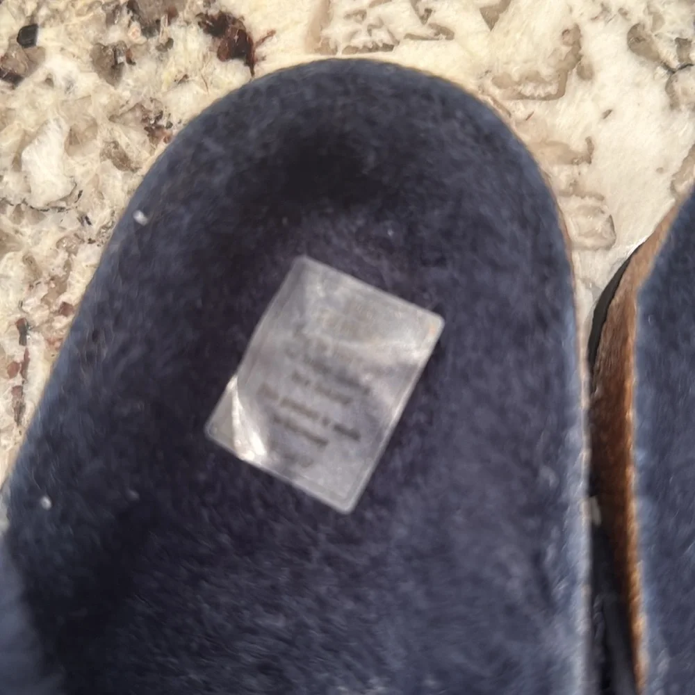 Birkenstock ladies Dark navy Sandals .. size 42 or 11 USA 
Pewter buckles .. new - Picture 7 of 7